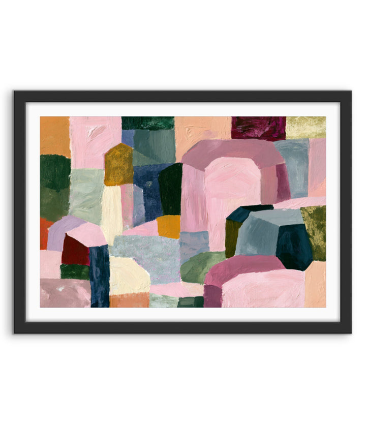 xxxx by IHeartStudio - Colourful Geometric Canvas Print