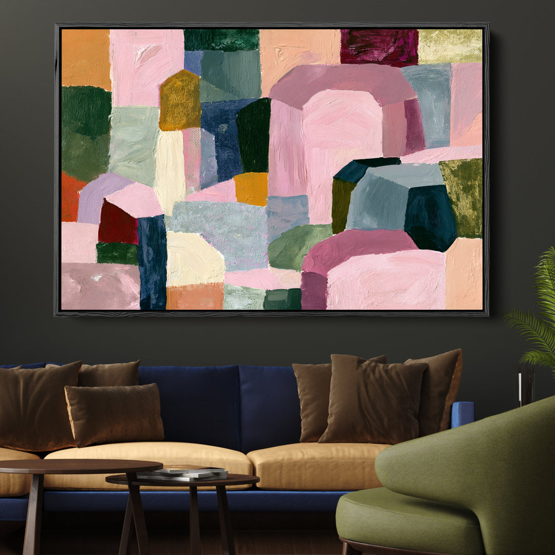 xxxx by IHeartStudio - Colourful Geometric Canvas Print