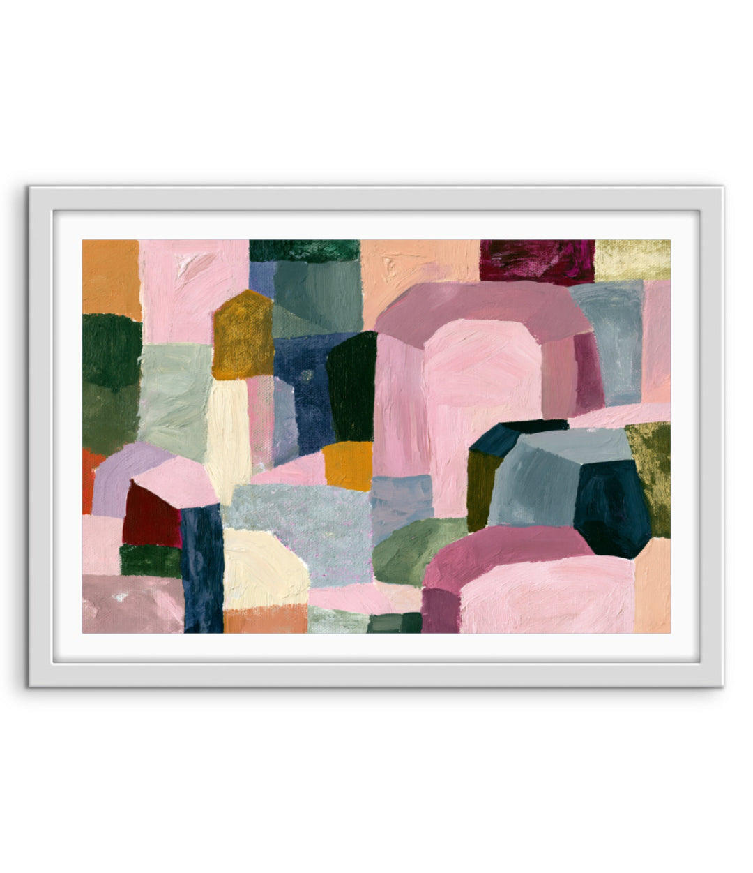 xxxx by IHeartStudio - Colourful Geometric Canvas Print