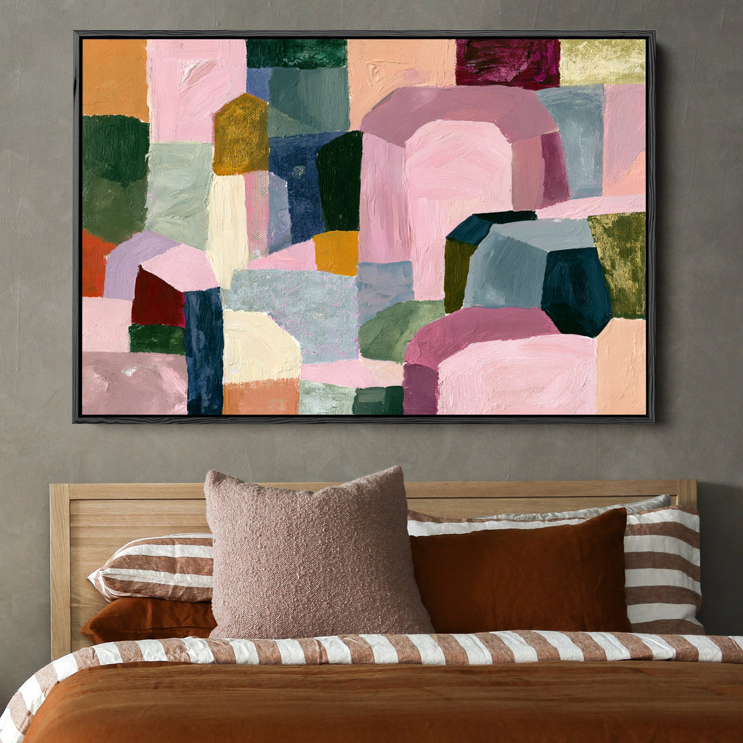 xxxx by IHeartStudio - Colourful Geometric Canvas Print