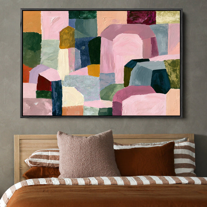 xxxx by IHeartStudio - Colourful Geometric Canvas Print