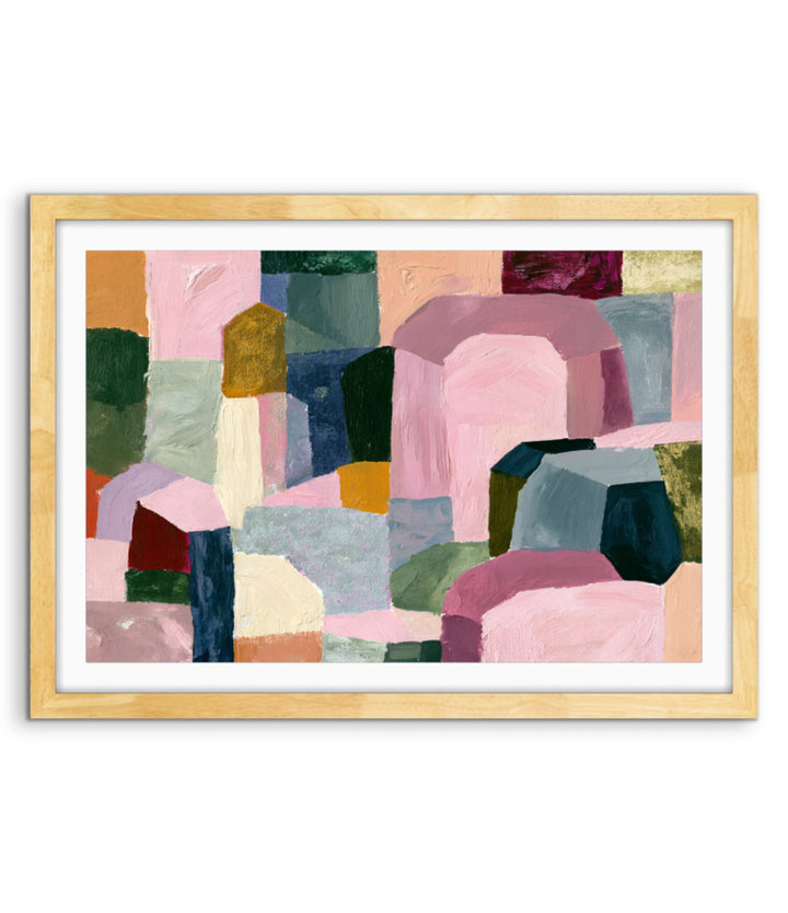 xxxx by IHeartStudio - Colourful Geometric Canvas Print