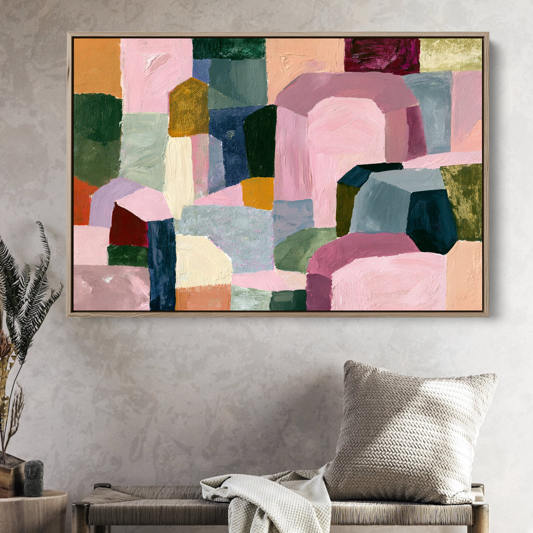 xxxx by IHeartStudio - Colourful Geometric Canvas Print