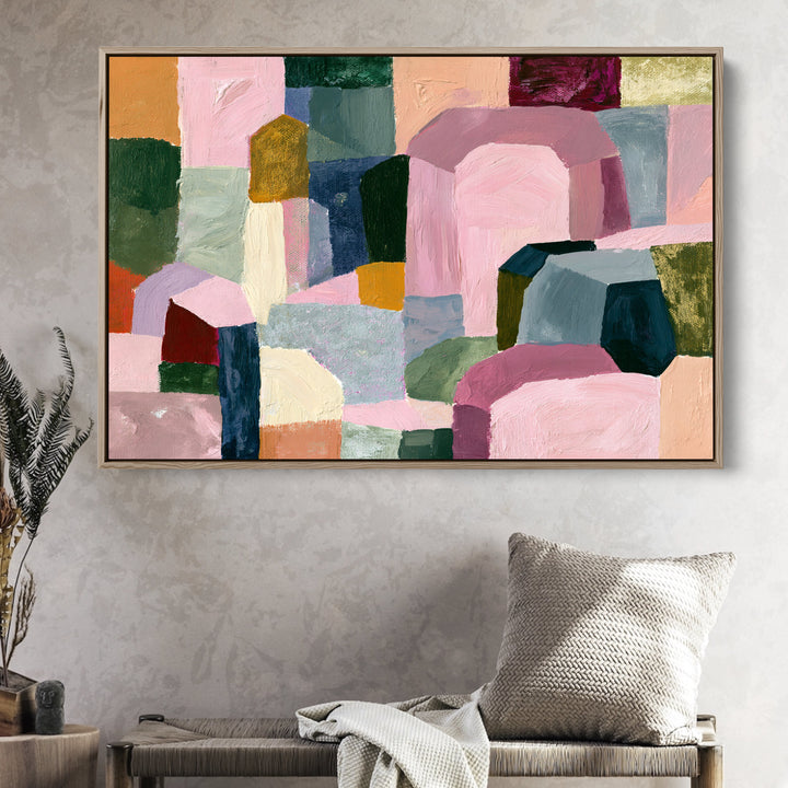 xxxx by IHeartStudio - Colourful Geometric Canvas Print