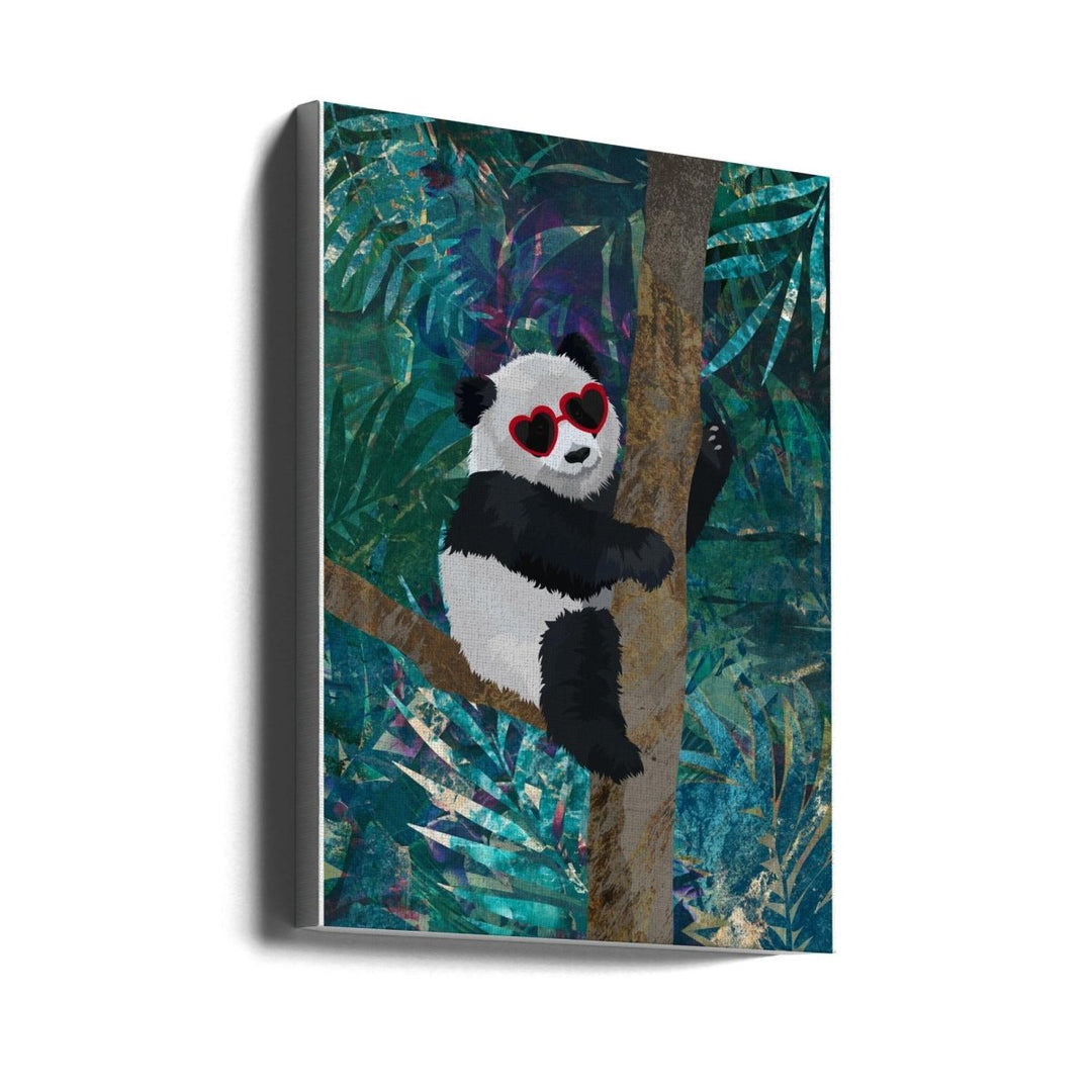 Jungle Panda - Stretched Canvas, Poster or Fine Art Print - I Heart Wall Art - Poster Print, Canvas Print or Framed Art Print