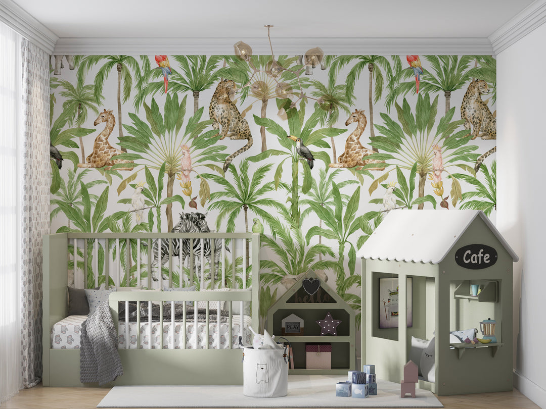 Jungle Story - African and Australian Animals On Wallpaper