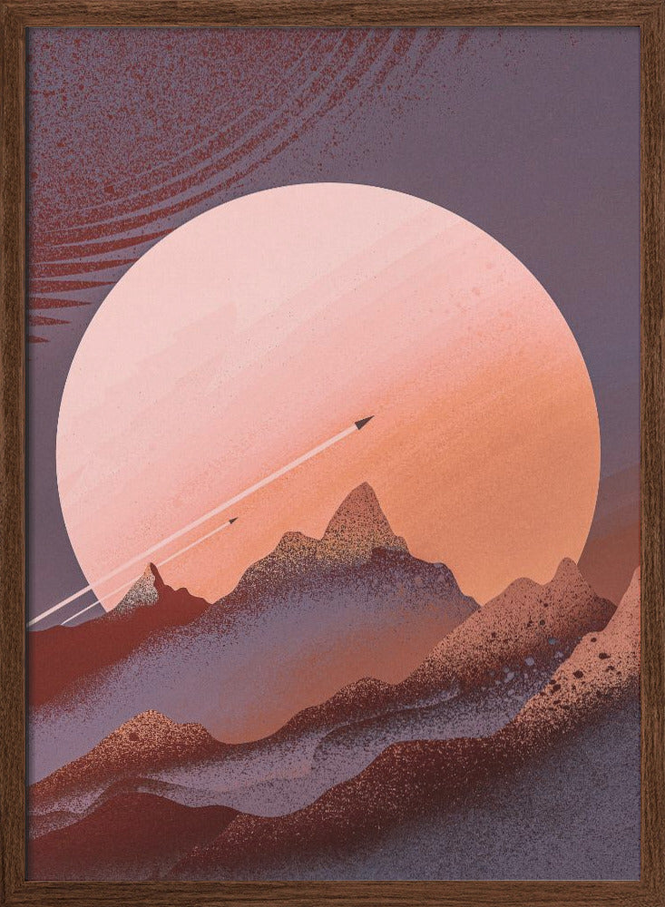 Jupiter Mountains - Stretched Canvas, Poster or Fine Art Print I Heart Wall Art