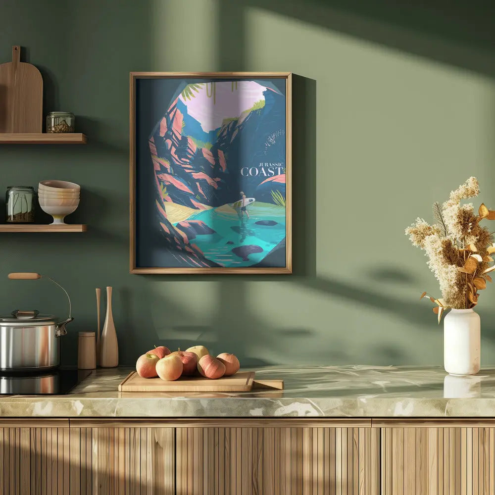 Jurassic Coast - Stretched Canvas, Poster or Fine Art Print I Heart Wall Art