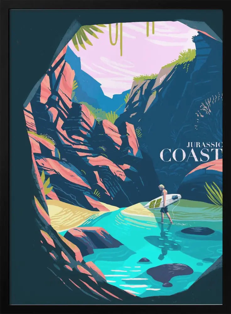 Jurassic Coast - Stretched Canvas, Poster or Fine Art Print I Heart Wall Art
