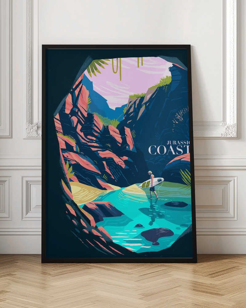 Jurassic Coast - Stretched Canvas, Poster or Fine Art Print - I Heart Wall Art - Poster Print, Canvas Print or Framed Art Print