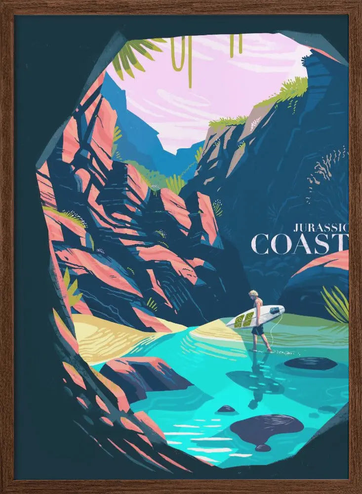Jurassic Coast - Stretched Canvas, Poster or Fine Art Print I Heart Wall Art