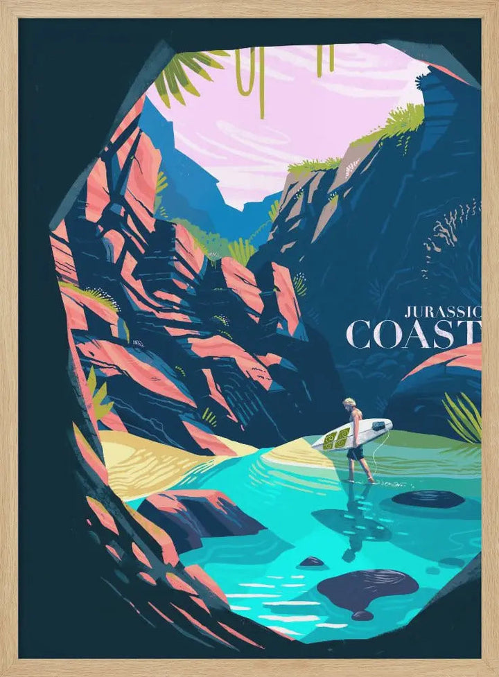 Jurassic Coast - Stretched Canvas, Poster or Fine Art Print I Heart Wall Art