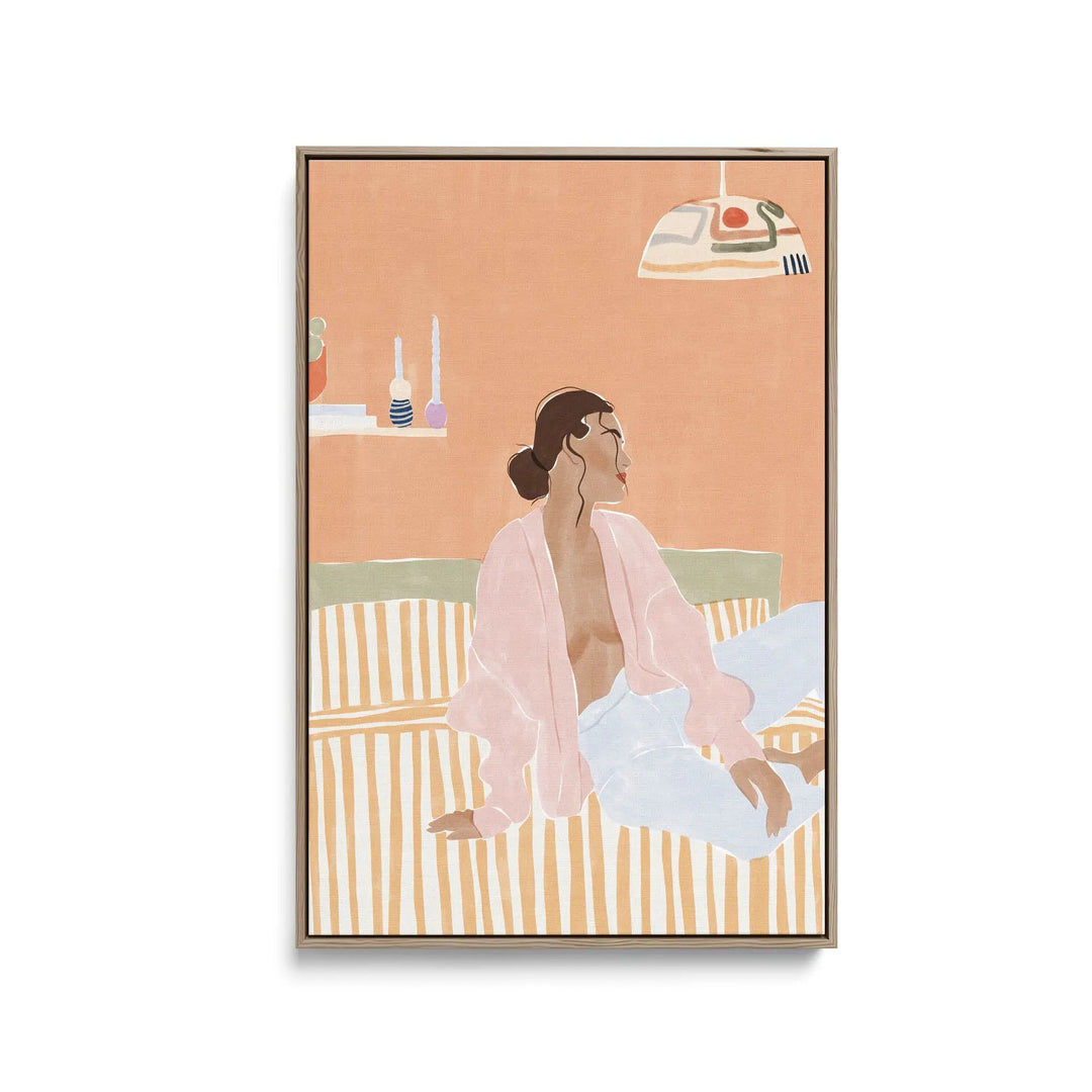 Just Let Me Chill by Ivy Green Illustrations - Stretched Canvas Print or Framed Fine Art Print - Artwork I Heart Wall Art Australia 