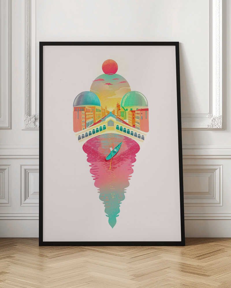 Just One Cornetto - Stretched Canvas, Poster or Fine Art Print - I Heart Wall Art - Poster Print, Canvas Print or Framed Art Print