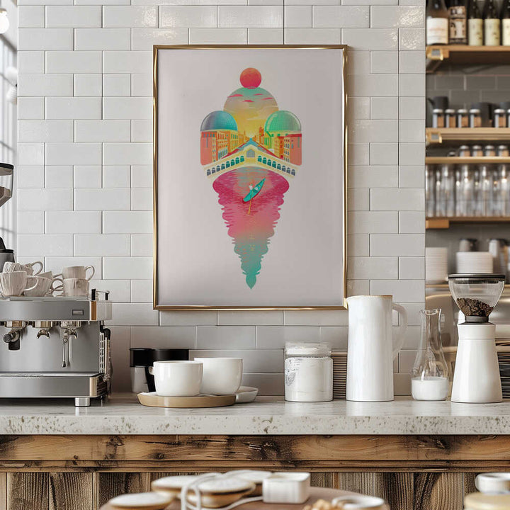 Just One Cornetto - Stretched Canvas, Poster or Fine Art Print - I Heart Wall Art - Poster Print, Canvas Print or Framed Art Print