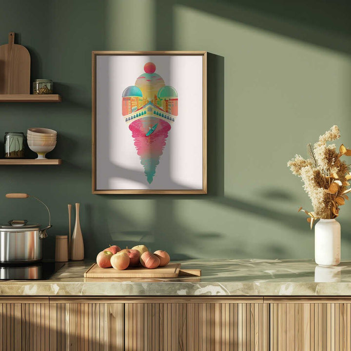Just One Cornetto - Stretched Canvas, Poster or Fine Art Print - I Heart Wall Art - Poster Print, Canvas Print or Framed Art Print