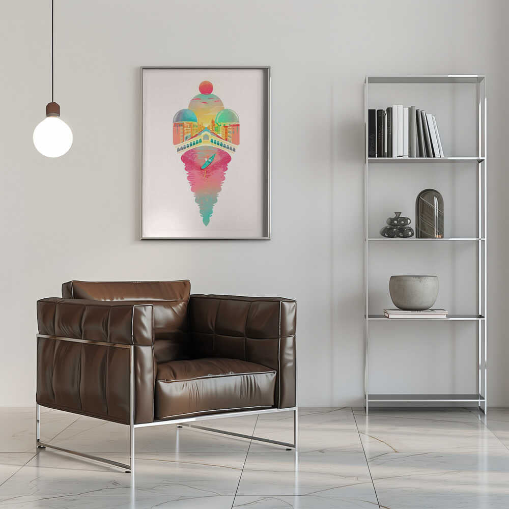 Just One Cornetto - Stretched Canvas, Poster or Fine Art Print - I Heart Wall Art - Poster Print, Canvas Print or Framed Art Print