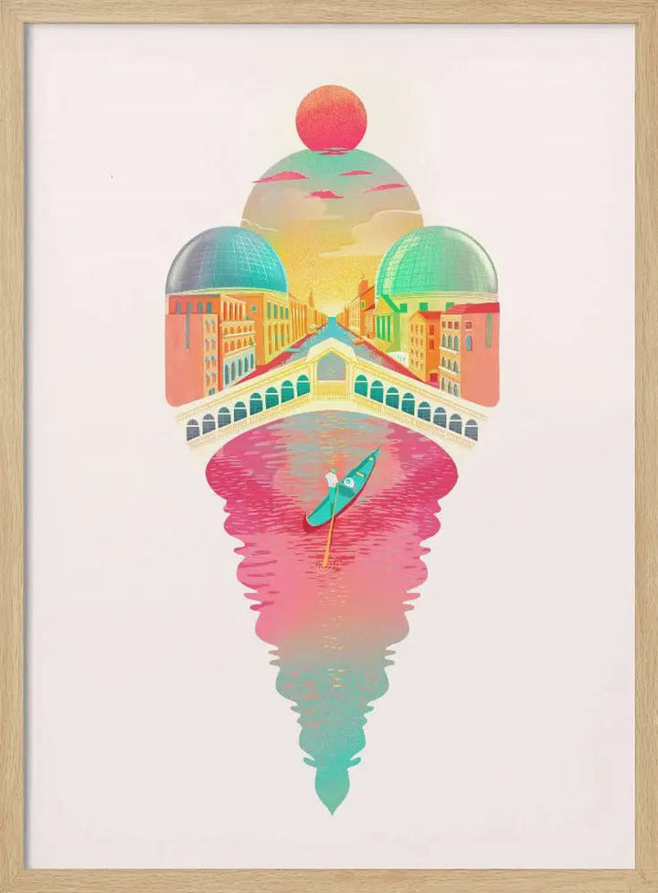 Just One Cornetto - Stretched Canvas, Poster or Fine Art Print I Heart Wall Art