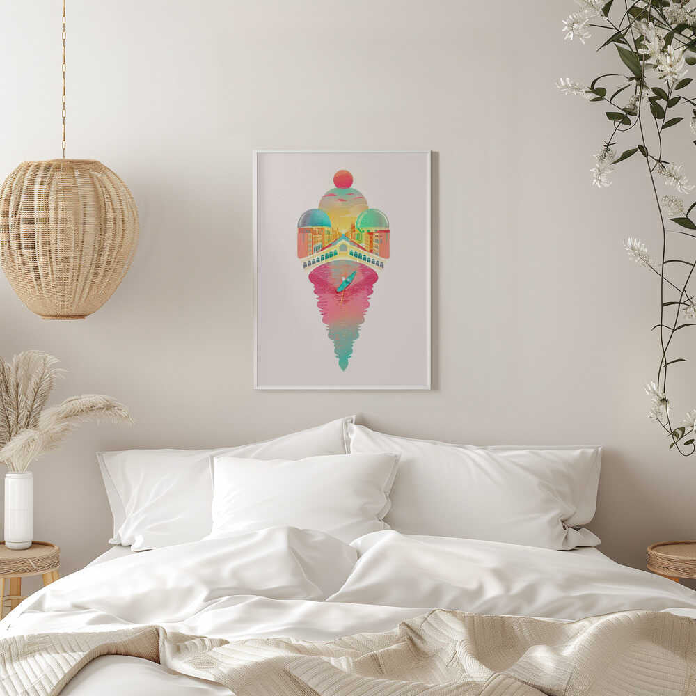 Just One Cornetto - Stretched Canvas, Poster or Fine Art Print - I Heart Wall Art - Poster Print, Canvas Print or Framed Art Print