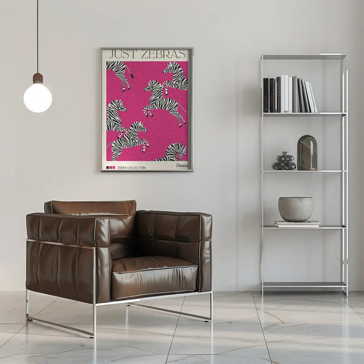 JUST ZEBRAS. Zebra Collection - Stretched Canvas, Poster or Fine Art Print I Heart Wall Art