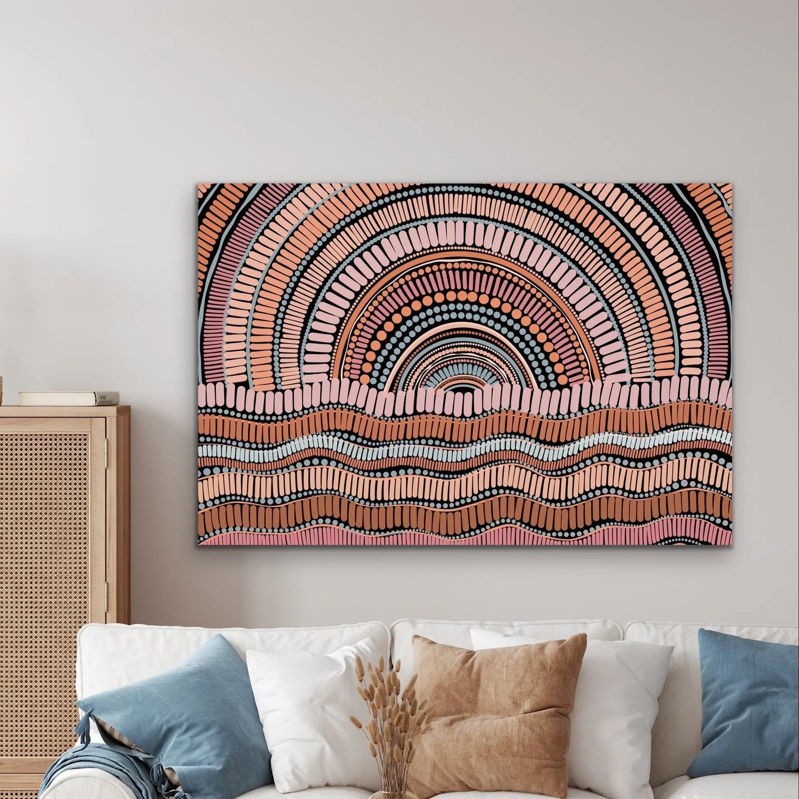 Kaampa Edition Two- Dark- Aboriginal Art Print by Leah Cummins - I Heart Wall Art