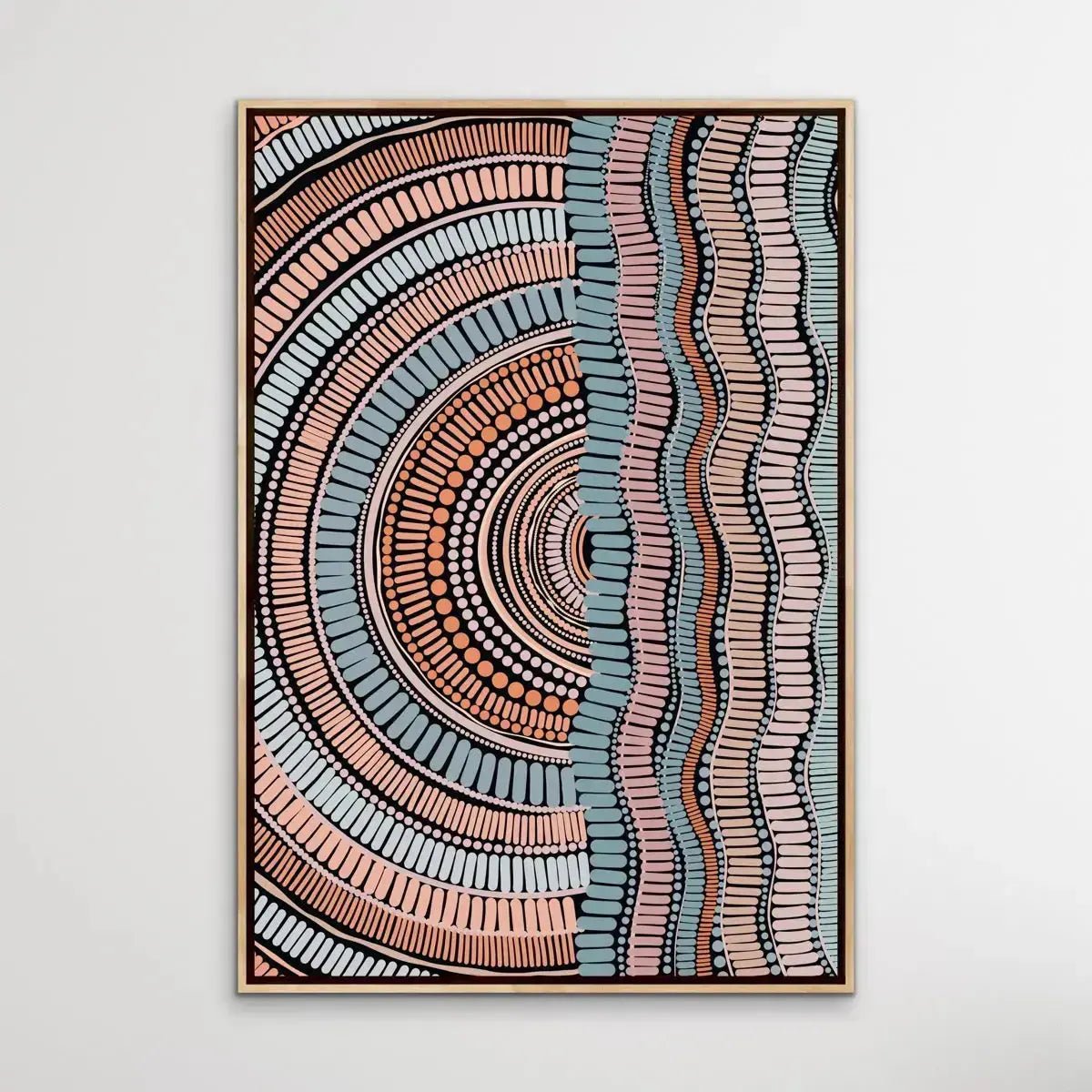 Kaampa Edition Two - Original - Aboriginal Art Print by Leah Cummins - I Heart Wall Art - Poster Print, Canvas Print or Framed Art Print