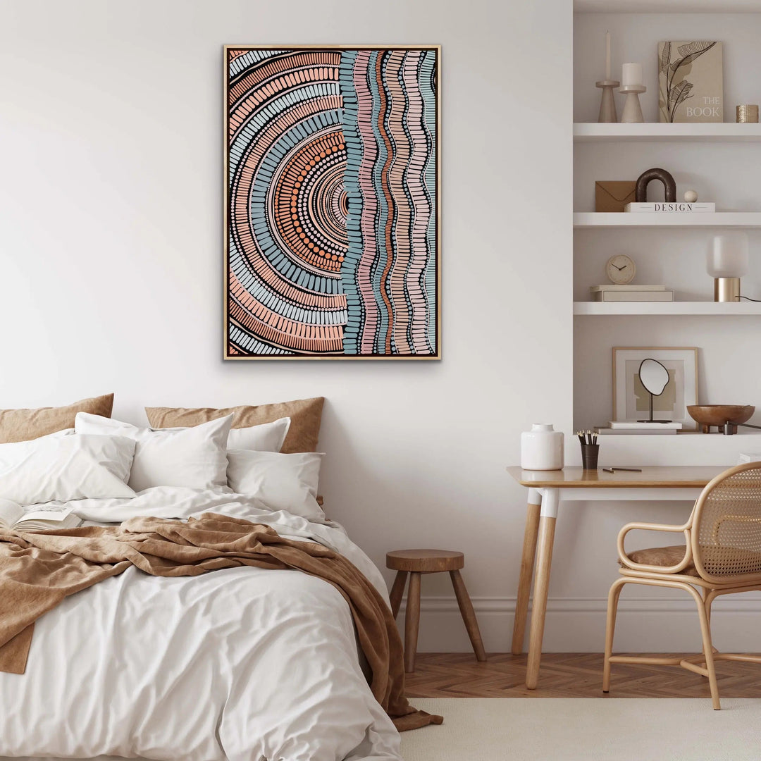 Kaampa Edition Two- Original - Aboriginal Art Print by Leah Cummins - I Heart Wall Art
