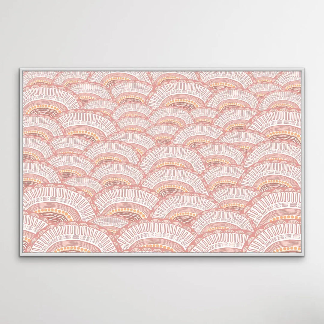 Kaampa - Original-  Aboriginal Art Print By Leah Cummins I Heart Wall Art Australia 