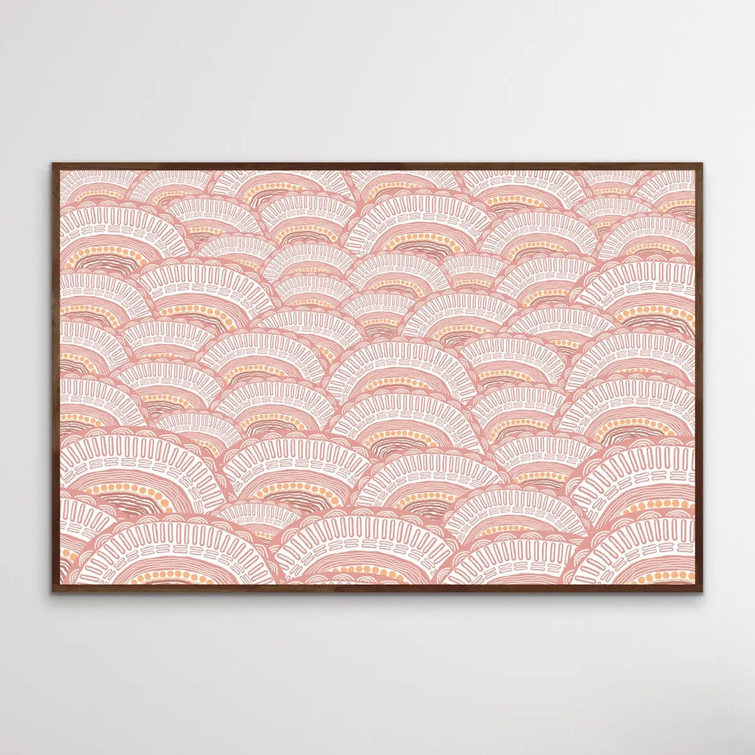 Kaampa - Original-  Aboriginal Art Print By Leah Cummins I Heart Wall Art Australia 