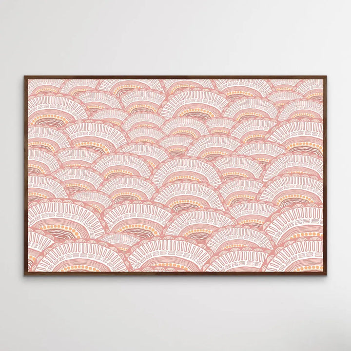 Kaampa - Original-  Aboriginal Art Print By Leah Cummins I Heart Wall Art Australia 