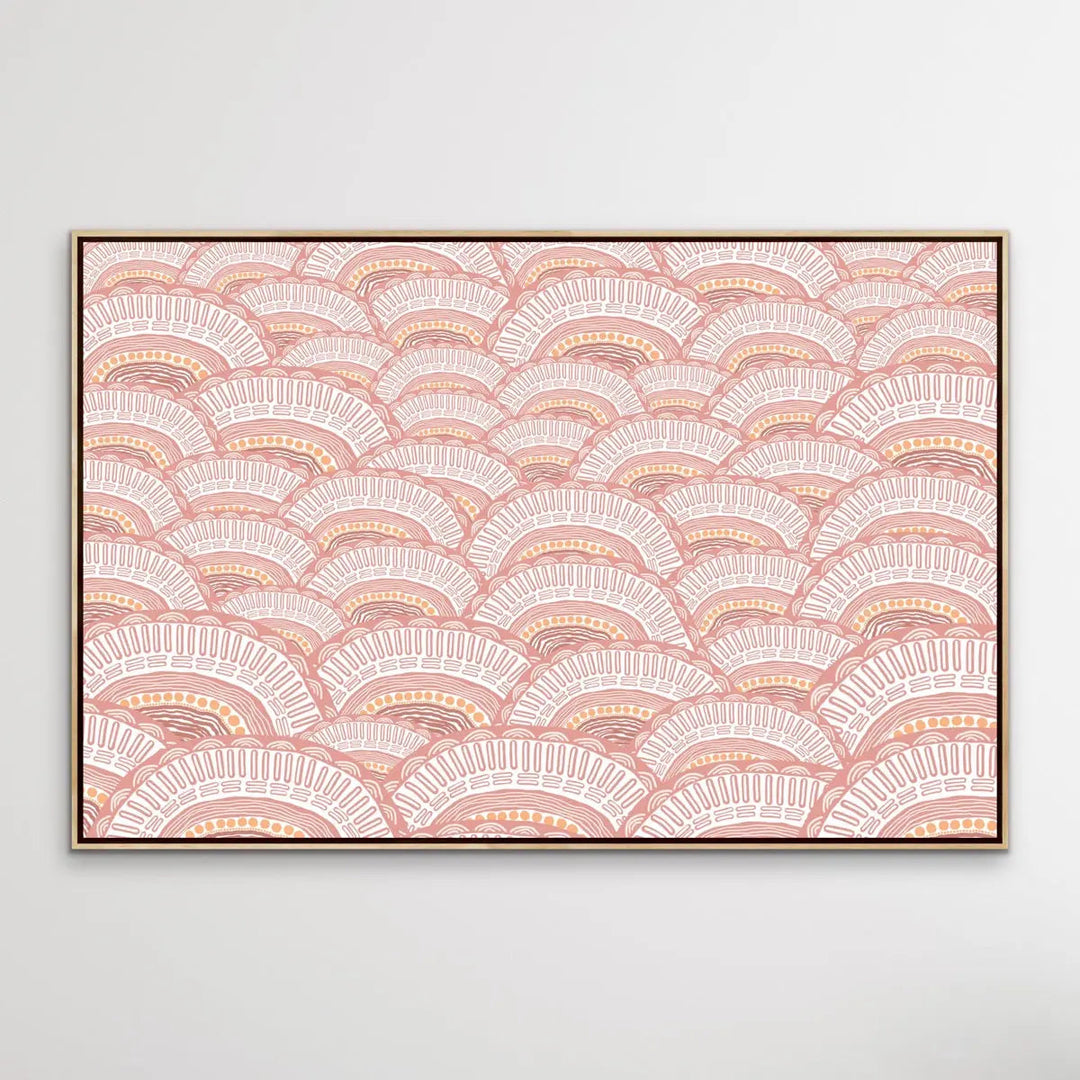 Kaampa - Original-  Aboriginal Art Print By Leah Cummins I Heart Wall Art Australia 
