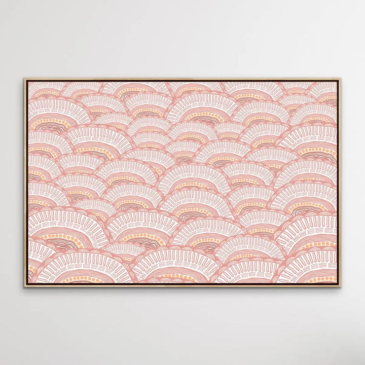 Kaampa - Original-  Aboriginal Art Print By Leah Cummins I Heart Wall Art Australia 