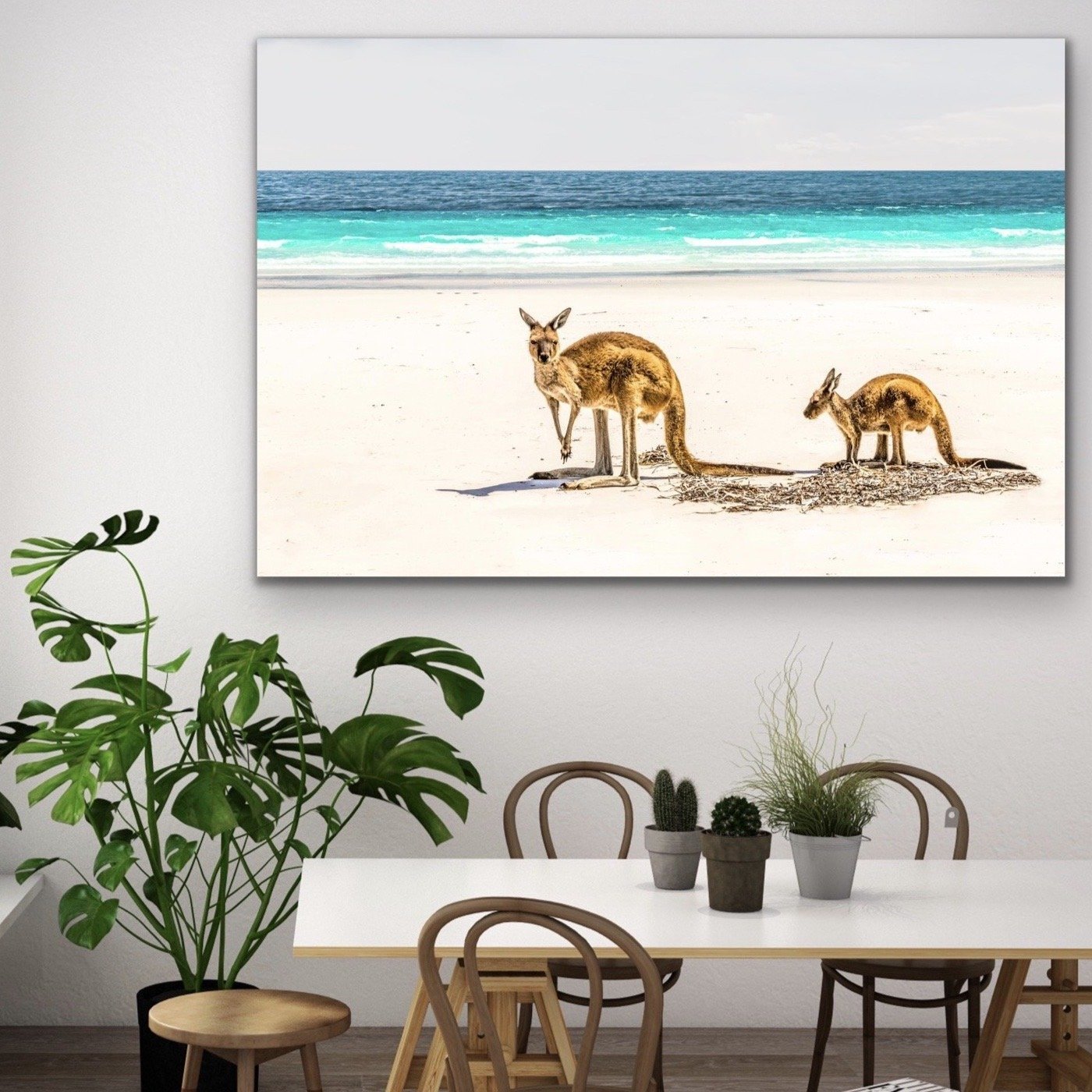 Kangaroo Beach - Photographic Beach Coastal Canvas and Art Print I Heart Wall Art Australia 