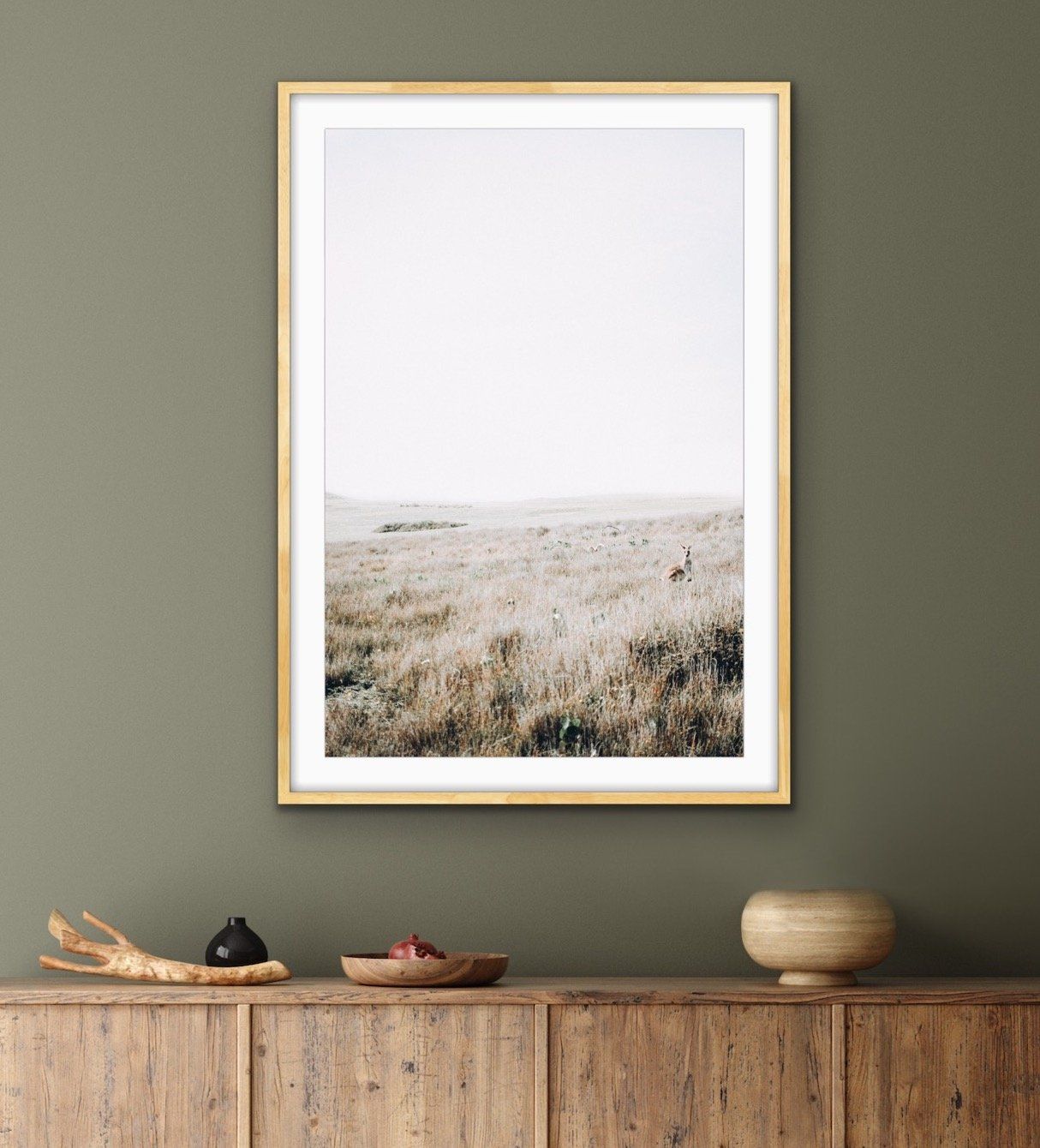 Kangaroo Wild - Australian County Photographic Landscape Art Print - I Heart Wall Art