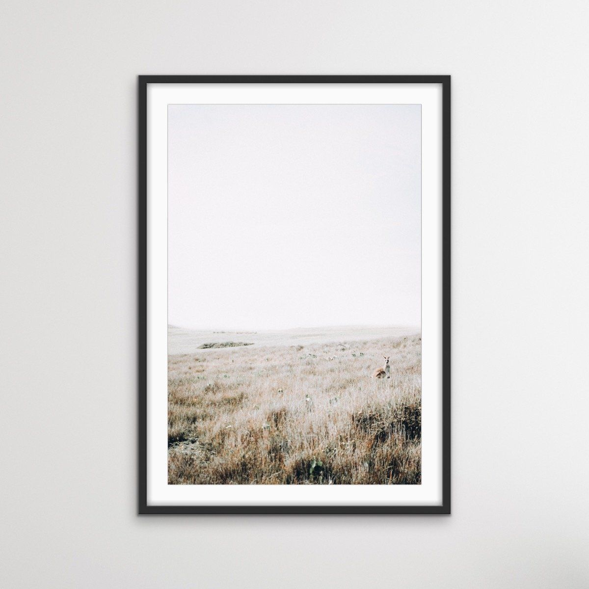 Kangaroo Wild - Australian County Photographic Landscape Art Print - I Heart Wall Art