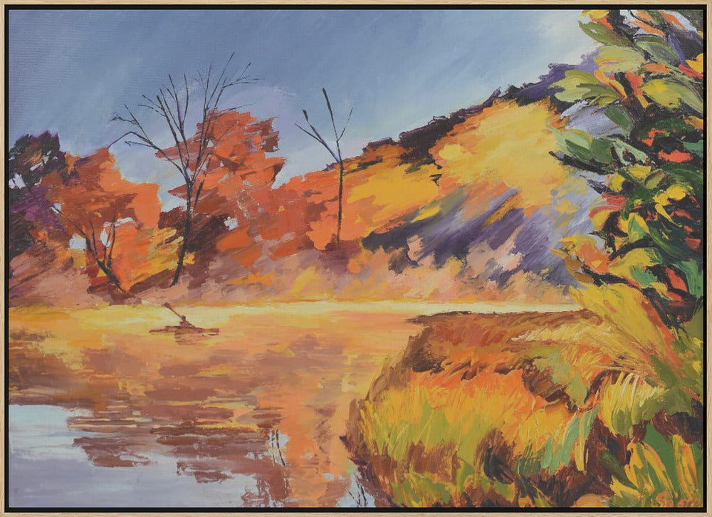 Kayak and Orangetrees - Stretched Canvas, Poster or Fine Art Print I Heart Wall Art