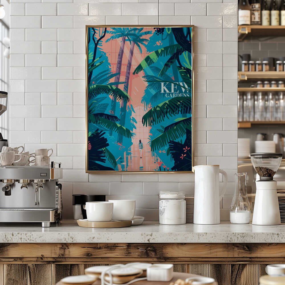 Kew Gardens - Stretched Canvas, Poster or Fine Art Print - I Heart Wall Art - Poster Print, Canvas Print or Framed Art Print