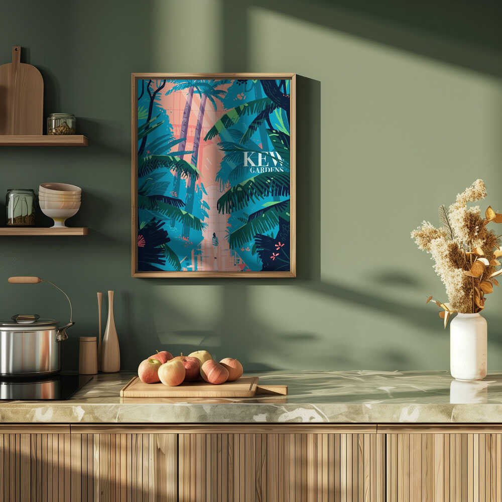 Kew Gardens - Stretched Canvas, Poster or Fine Art Print - I Heart Wall Art - Poster Print, Canvas Print or Framed Art Print