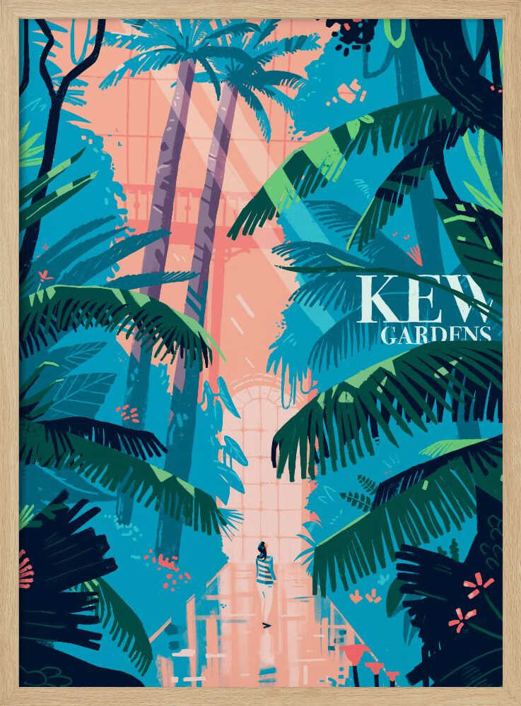 Kew Gardens - Stretched Canvas, Poster or Fine Art Print - I Heart Wall Art - Poster Print, Canvas Print or Framed Art Print