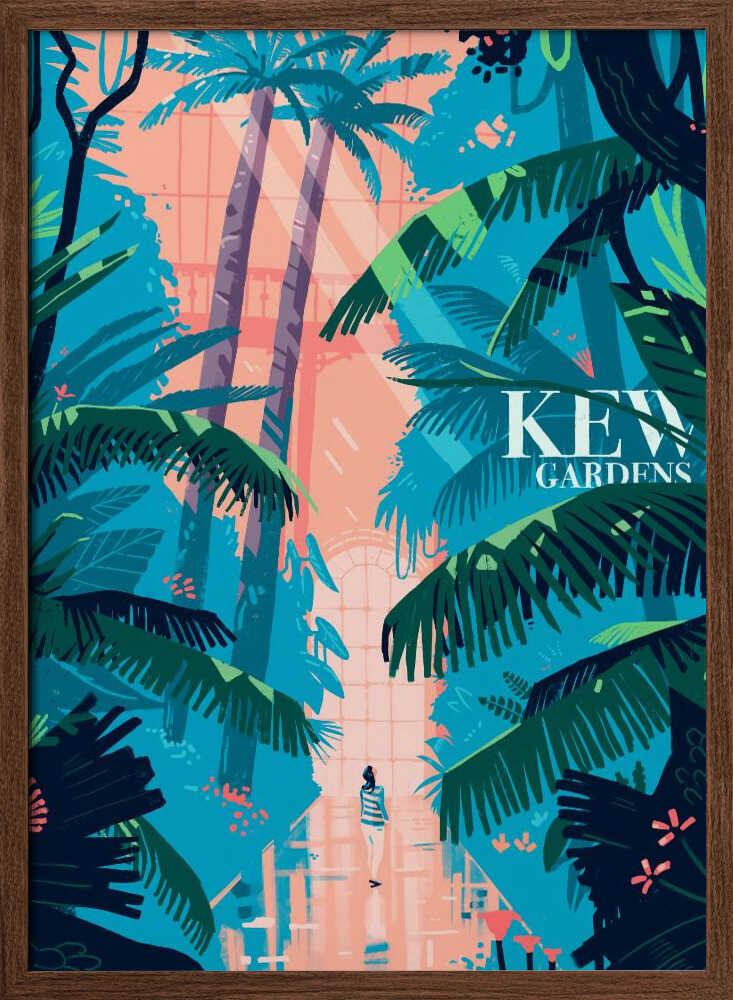Kew Gardens - Stretched Canvas, Poster or Fine Art Print - I Heart Wall Art - Poster Print, Canvas Print or Framed Art Print
