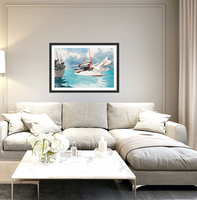 Key West by Winslow Homer - Americana Coastal Hamptons Art Print