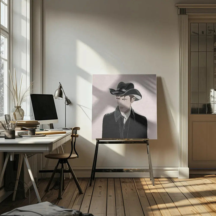 Kibar Cowboy - Square Stretched Canvas, Poster or Fine Art Print I Heart Wall Art