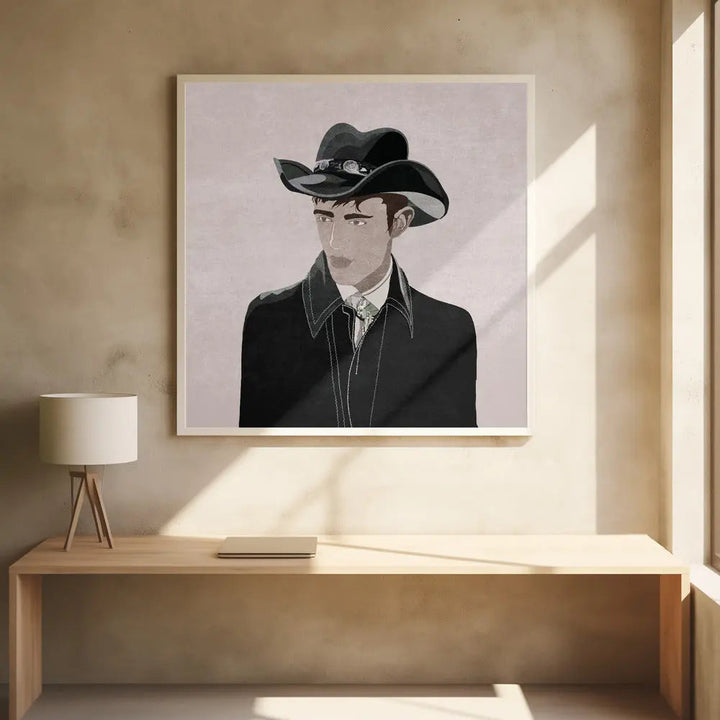 Kibar Cowboy - Square Stretched Canvas, Poster or Fine Art Print I Heart Wall Art