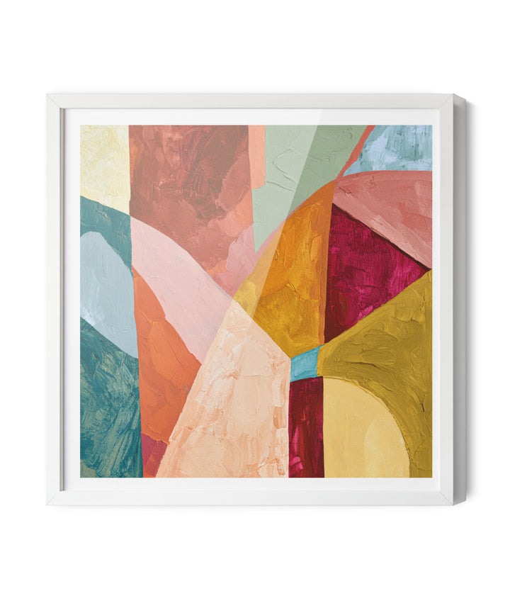 Kinetic Colorway by IHeartStudio - Colourful Geometric Canvas Print