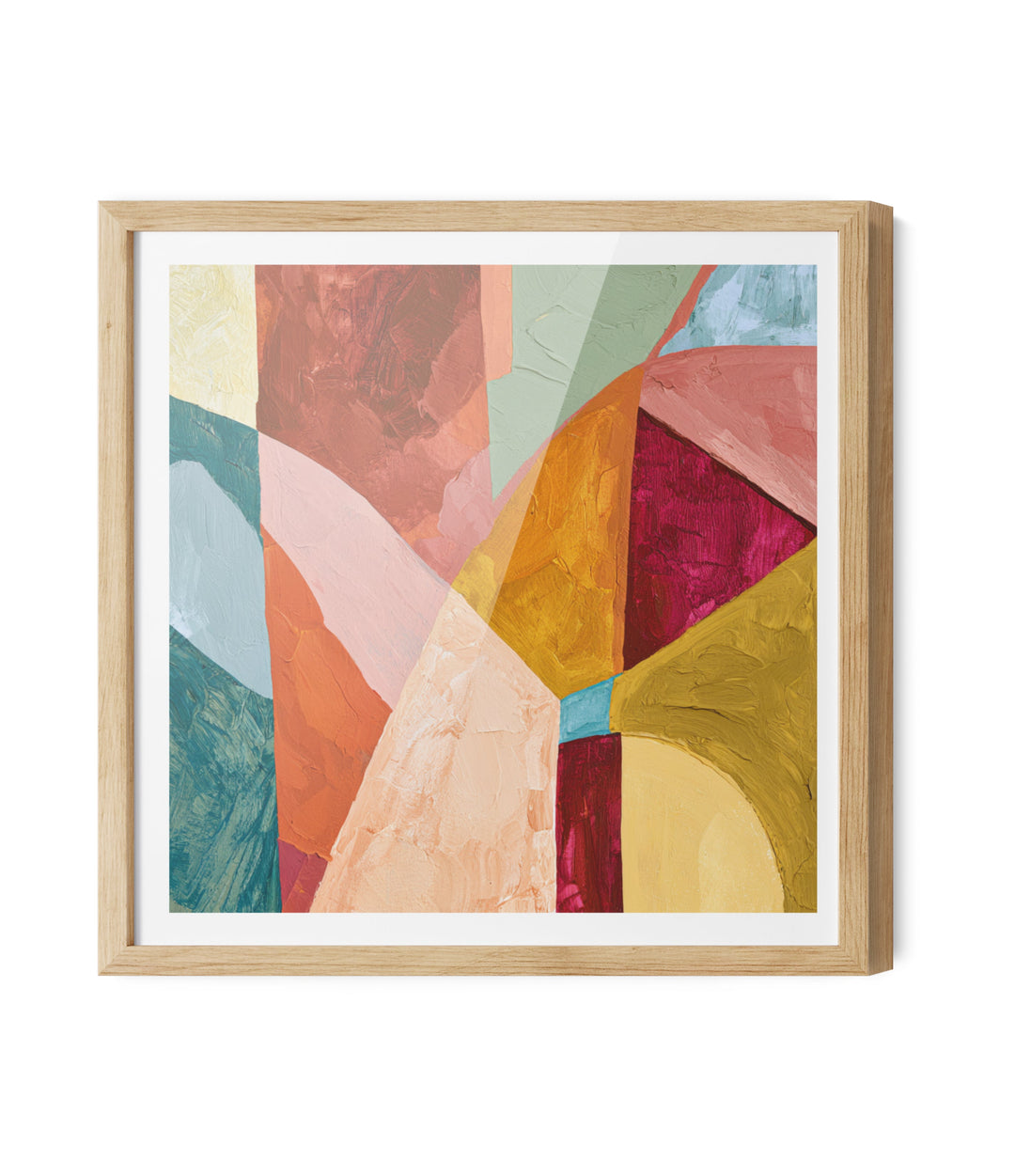 Kinetic Colorway by IHeartStudio - Colourful Geometric Canvas Print