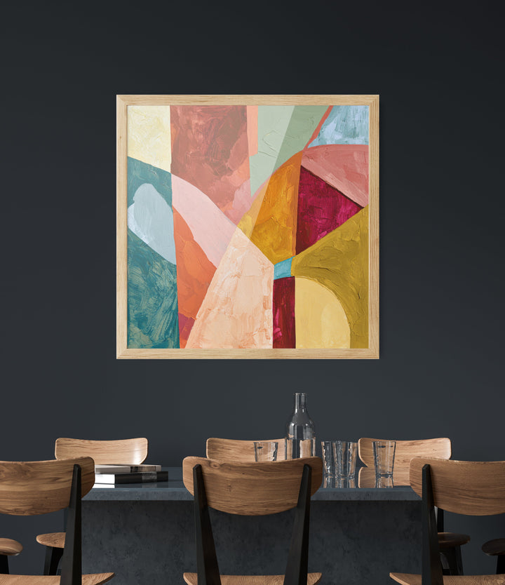 Kinetic Colorway by IHeartStudio - Colourful Geometric Canvas Print