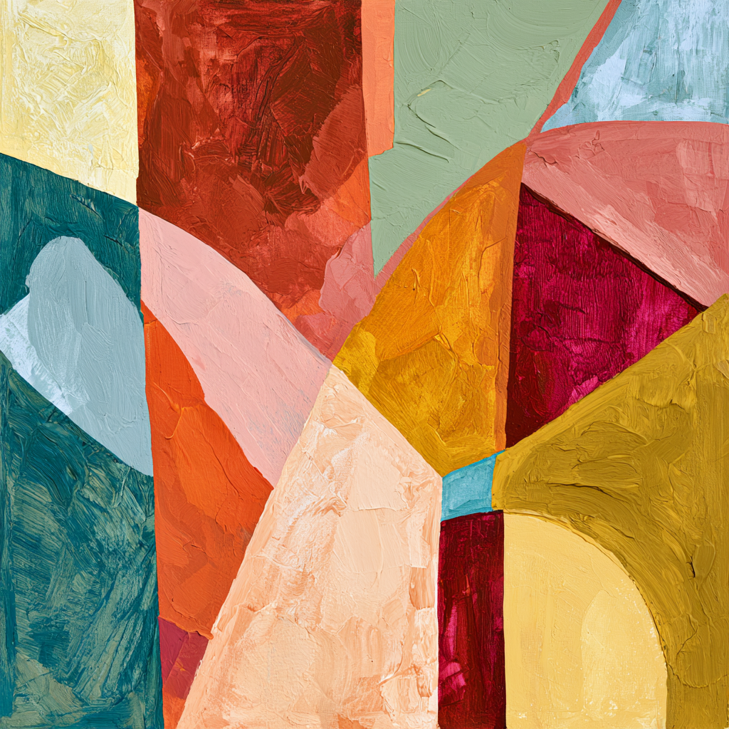 Kinetic Colorway by IHeartStudio - Colourful Geometric Canvas Print