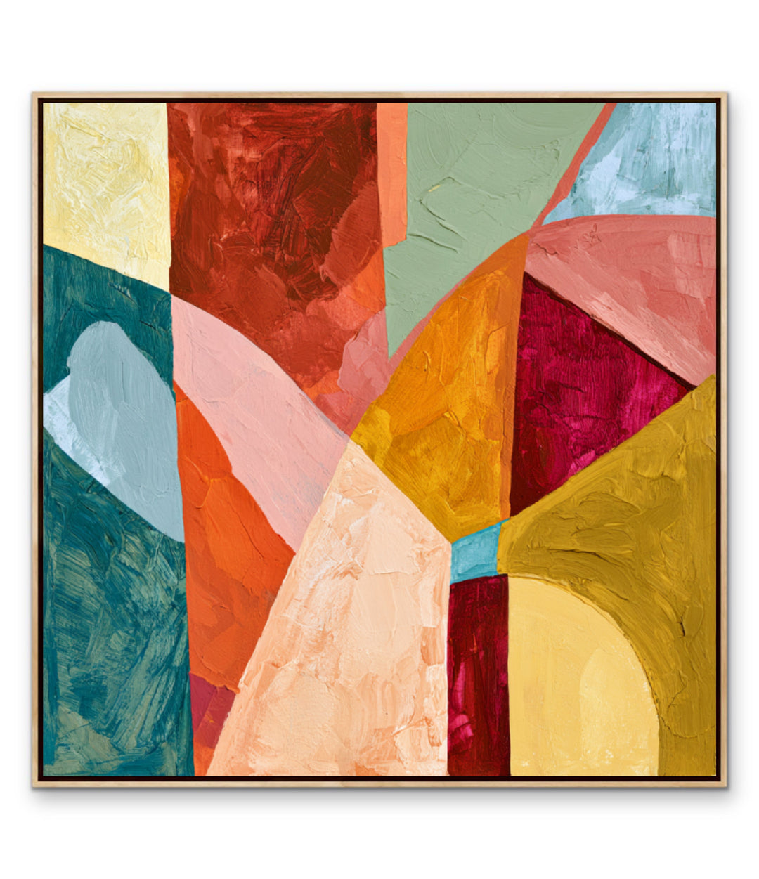 Kinetic Colorway by IHeartStudio - Colourful Geometric Canvas Print
