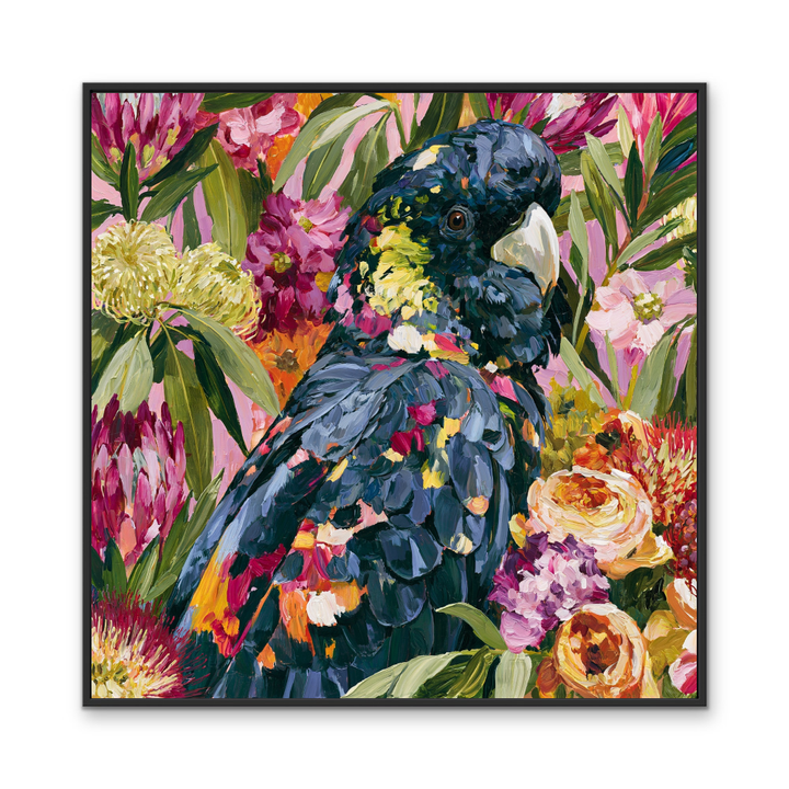 King Of The Bush by IHeartStudio - Australiana Black Cockatoo Canvas And Art Print