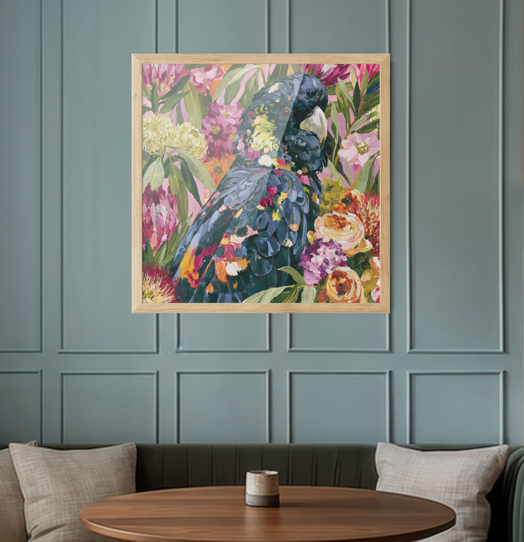 King Of The Bush by IHeartStudio - Australiana Black Cockatoo Canvas And Art Print